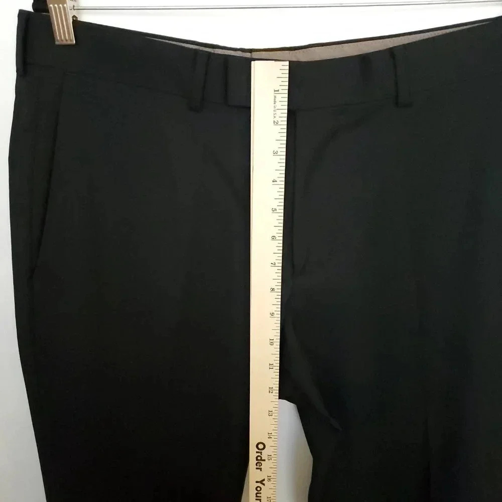 Boss Hugo Boss Wool Dress Pants Men's 32US (Euro Size 48) Black Trousers Pockets - Picture 10 of 11